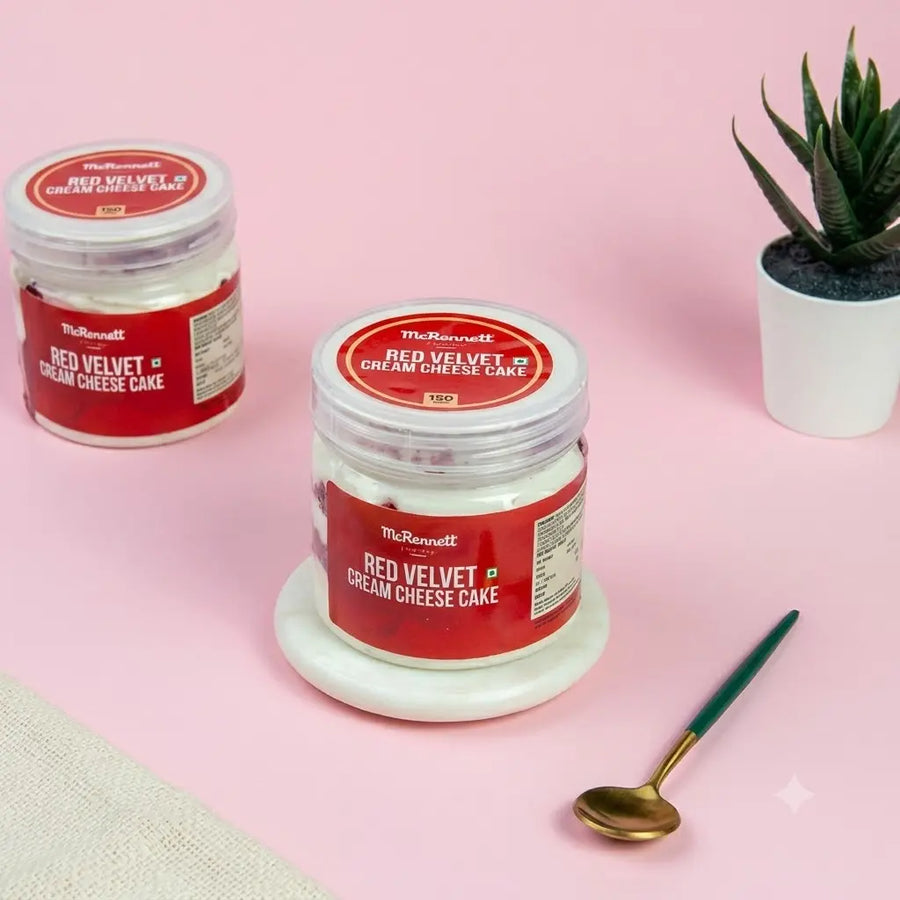 Redvelvet Cream Cheese Cake Jar [Eggless]