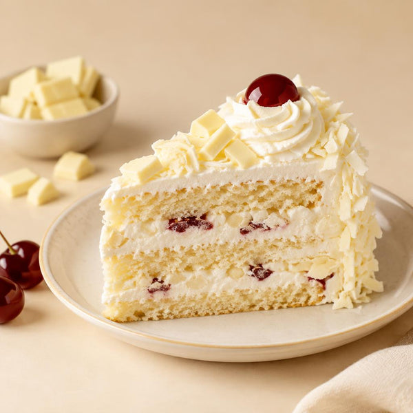 White Forest eggless Pastry